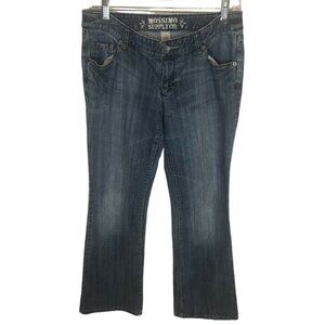Mossimo Womens Size 9 Blue Denim Jeans Bootcut Low Rise Stretch Light Wash
